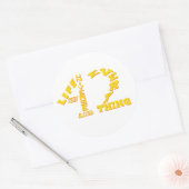 42 - Leben Das Universum und alles - HHGTTG Runder Aufkleber (Umschlag)