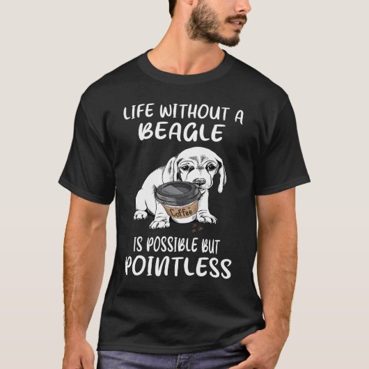 42 Leben ohne Beagle T-Shirt (Vorderseite)