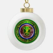 42. Militärpolizei Keramik Kugel-Ornament (Vorderseite)