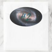 42 - NGC 1300 OVALER AUFKLEBER (Tasche)
