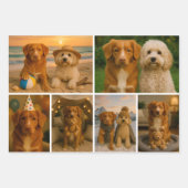 42 Personalisierte Vorlage für FotoCollage Geschenkpapier Set (Vorderseite 3)