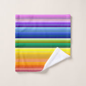 42 Regenbogenspektrum Badhandtuch Set (Waschlappen)