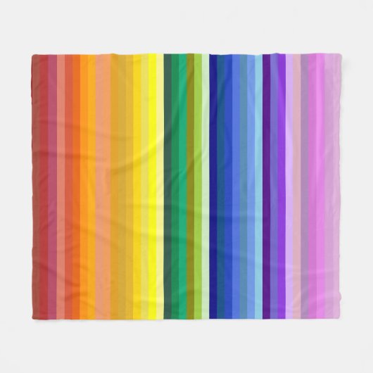 42 Regenbogenspektrum Fleecedecke (Vorderseite (Horizontal))