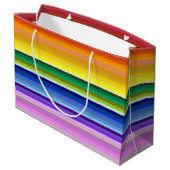 42 Regenbogenspektrum Große Geschenktüte (Rückseite Schrägansicht)