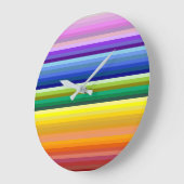 42 Regenbogenspektrum Große Wanduhr (Winkel)