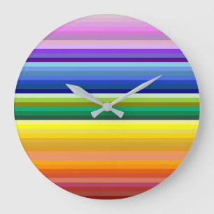 42 Regenbogenspektrum Große Wanduhr