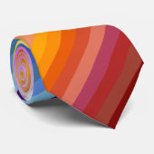 42 Regenbogenspektrum Krawatte (Gerollt)