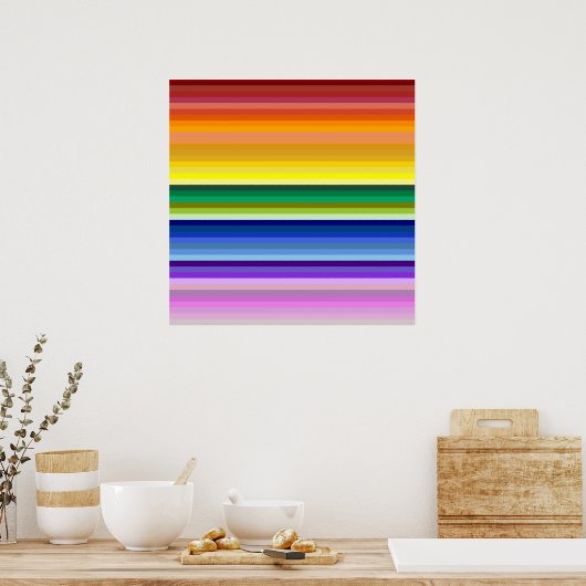 42 Regenbogenspektrum Poster (Küche)