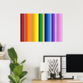 42 Regenbogenspektrum Poster (Heimbüro)