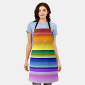 42 Regenbogenspektrum Schürze (Getragen)