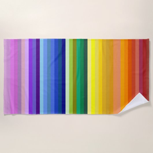 42 Regenbogenspektrum Strandtuch (Vorderseite)