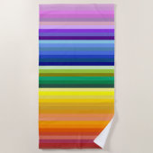 42 Regenbogenspektrum Strandtuch (Vorderseite)