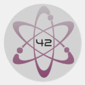 42 RUNDER AUFKLEBER (Vorderseite)