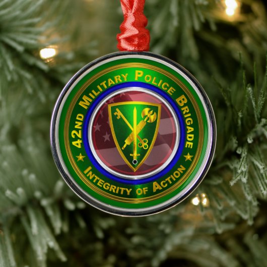 42. Weihnachtsfeier der Militärpolizei Ornament Aus Metall (Baum)