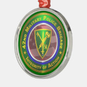 42. Weihnachtsfeier der Militärpolizei Ornament Aus Metall (Links)