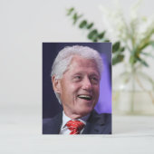 42 William Jefferson Clinton Postkarte (Stehend Vorderseite)