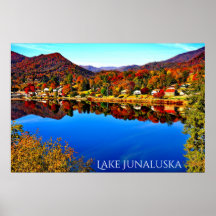 42 X 28 LAKE JUNALUSKA PREMIUM LEINWAND GLOSS POST