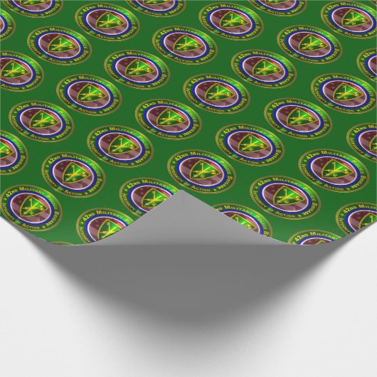 42nd MP Military Police Brigade Geschenkpapier (Ecke)