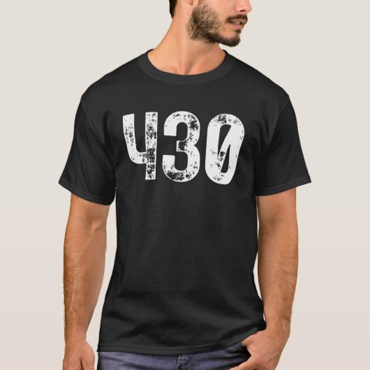 430 Area Code Tyler TX Mobile Telefone Area Code T-Shirt (Vorderseite)