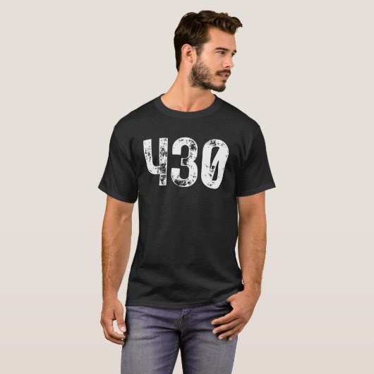 430 Area Code Tyler TX Mobile Telefone Area Code T-Shirt (Vorne ganz)