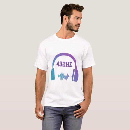 432hz Heilfrequenz T - Shirt (Vorne ganz)