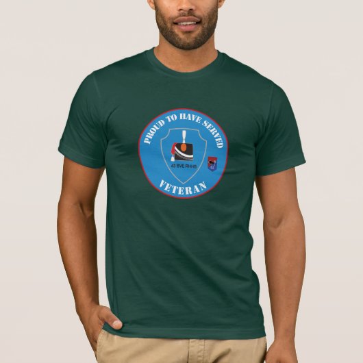 43 BVE Regiment Huzaren van Boreel Veteraan T-Shirt (Vorderseite)