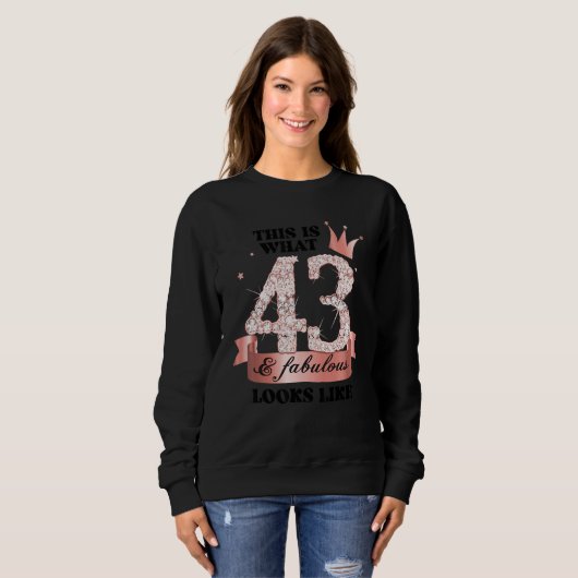 43 & Fabulous I Rose And White Party Group Candid Sweatshirt (Vorne ganz)
