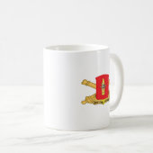 43. Feldartilleriebataillon - Rote Zweigstelle mit Kaffeetasse (VorderseiteRechts)