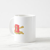 43. Feldartilleriebataillon - Rote Zweigstelle mit Kaffeetasse (Vorderseite Links)