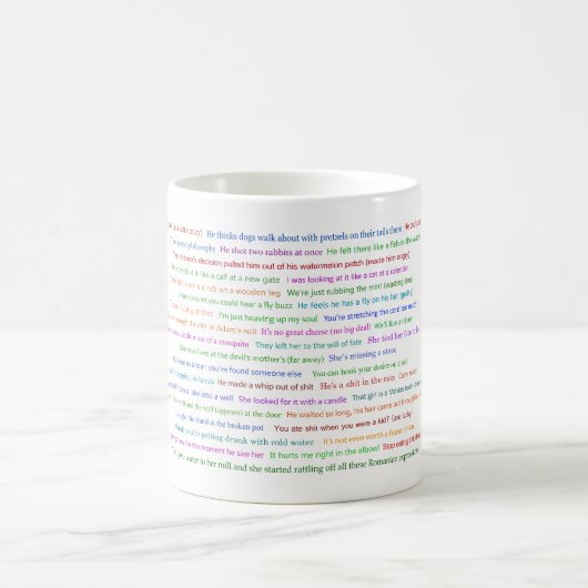 43 Funny Romania Expressions Conversation Piece Kaffeetasse (Mittel)
