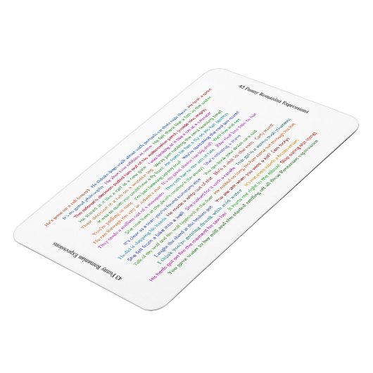 43 Funny Romania Expressions Conversation Piece Magnet (Linke Seite)