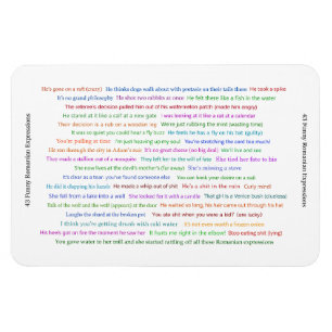 43 Funny Romania Expressions Conversation Piece Magnet