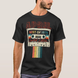 43. Geburtstag, April, Best of 1979 Cassette Tape T-Shirt