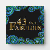 43. Geburtstag Fotoplatte (Vorderseite)