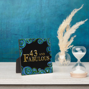 43. Geburtstag Fotoplatte