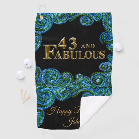 43. Geburtstag Golfhandtuch (Insitu)