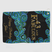 43. Geburtstag Golfhandtuch (Horizontal)