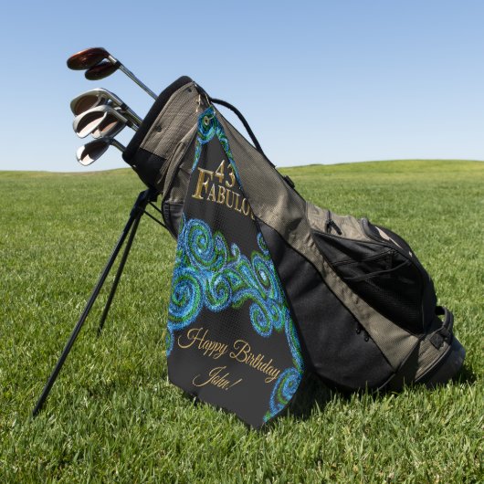 43. Geburtstag Golfhandtuch (Gras)