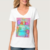 43. Geburtstag T-Shirt (Vorderseite)
