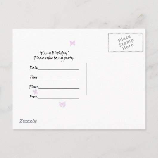 43. Geburtstagsfeier Einladung (Rückseite)