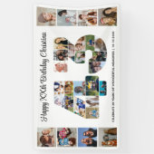 43. Geburtstagsfeier Nummer 43 Fotocollage Banner (Vertikal)