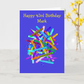 43. Geburtstagskarten Karte (Gelbe Blume)