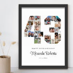 43. Geburtstagsnummer 43 Custom Foto Collage Poster<br><div class="desc">Feiern Sie den 43. Geburtstag mit dieser personalisierten Nummer 43 Foto Collage Poster. Dieses individuell gestaltbare Geschenk eignet sich auch für Hochzeitsfeiern. Es ist eine großartige Möglichkeit, wertvolle Erinnerungen aus Ihrer Hochzeit und Ihrem verheirateten Leben zu zeigen. Das Poster enthält eine Collage von Fotos, die diese besonderen Momente erfassen, und...</div>