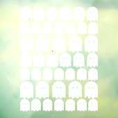 43 Ghosts Halloween White Ghouls Fensteraufkleber (Blatt 3)