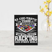 43. Hochzeitsplatz Billard 43 Jahre Karte (Gelbe Blume)