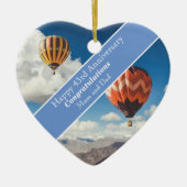 43. Hochzeitstag Keramik Ornament (Vorne)