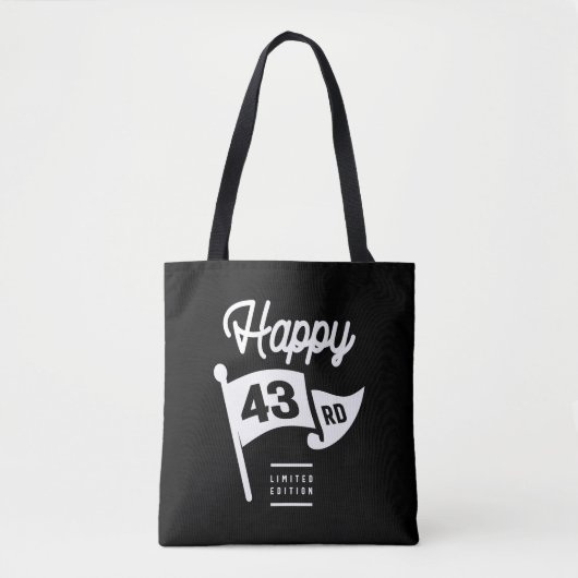 43 Jahre alt - 43. Geburtstag Funny Gift Tasche (Vorderseite)