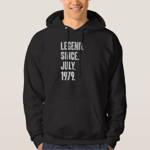 43 Jahre alt 43. Geburtstag seit Juli 1979 Hoodie