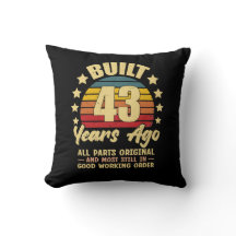 43 Jahre alt Alle Teile Original 43. Geburtstag