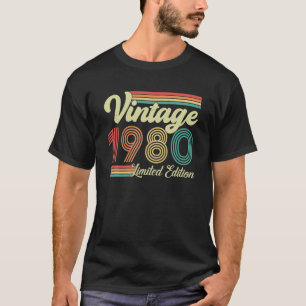 43 Jahre alt Vintag 1980 Geboren 1980 43. T-Shirt